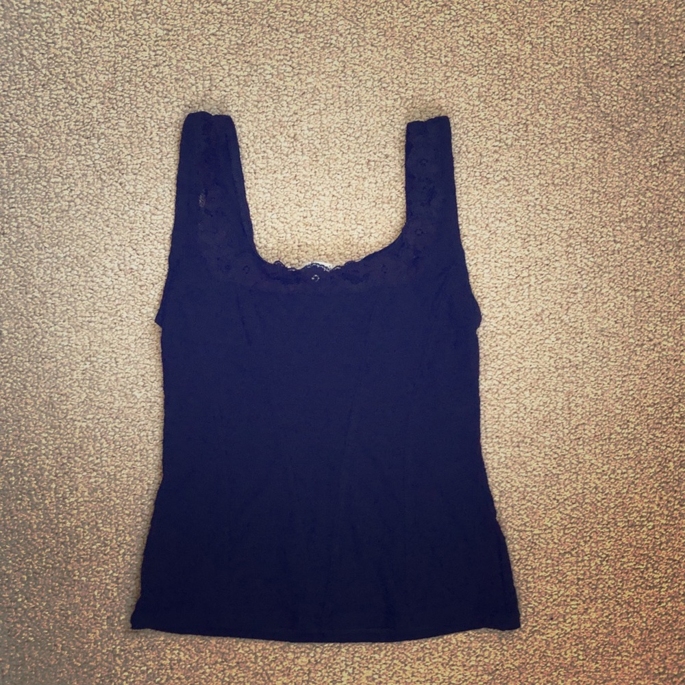 White House Black Market Black Tank top